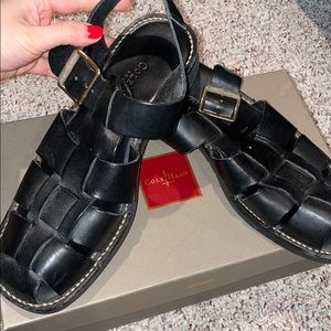 Cold Haan cortina black men’s sandal
